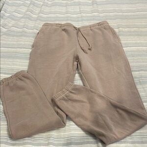 PacSun Tan Sweatpants with Elastic Waistband and Cuffs